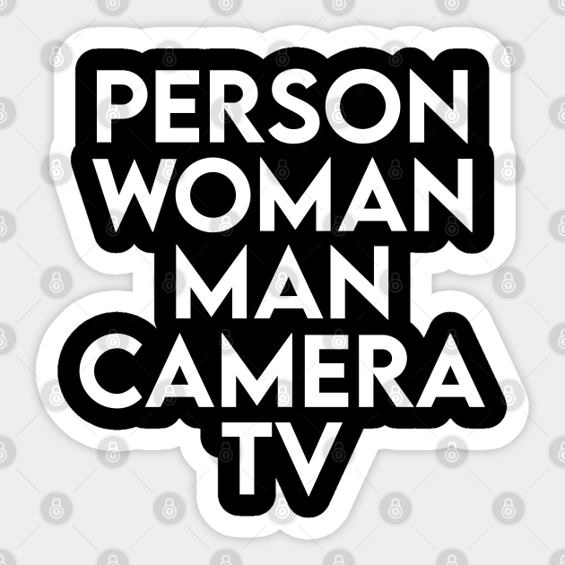 Person Woman Man Camera Tv Person Woman Man Camera Tv Sticker Teepublic 7630